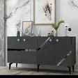 Konsolbord Hanah Home Iris Antracit Silver Spånskiva 150x40x79 cm - Byråer och skåp - 8684282612704 - 3