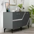 Konsolbord Hanah Home Iris Antracit Silver Spånskiva 150x40x79 cm - Byråer och skåp - 8684282612704 - 4