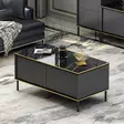 Soffbord Hanah Home Imaj Antracit Spånskiva 90x40x45 cm - Soffbord - 8684282041634 - 2
