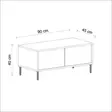 Soffbord Hanah Home Imaj Antracit Spånskiva 90x40x45 cm - Soffbord - 8684282041634 - 13