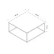 Soffbord Hanah Home Loni Antracit Spånskiva 90x42x90 cm - Soffbord - 8683742465614 - 6