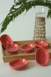 Skål Set Hermia Rosa Keramik 6 Delar - Serveringsfat - 8684282565604 - 2