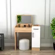 Sminkbord Hanah Home Inci Furu Vit Spånskiva 77x108,8x37,3 cm - Toalettbord - 8684282529194 - 3