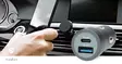 Billaddare | 38 W | 1.5 / 1.67 / 2.0 / 2.22 / 3.0 A | Antal utgångar: 2 | Port typ: USB-A / USB-C | Automatiskt val av Spänning - Bilbatteriladdare - 5412810473694 - 90