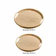 Bricka Set Hermia Flerfärgad Bambuträ 2 Delar - Serveringsfat - 8684283915354 - 1
