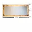 Spegel Hanah Home 11050ES Valnöt Massiv Furu 110x50x3 cm - Speglar - 8681875708424 - 7