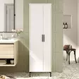 Förvaringsskåp Hanah Home Dy1W Vit Spånskiva 50,4x165x35,7 cm - Skåp och byråer - 8683342805414 - 3