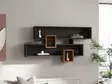 Vägghylla Hanah Home Karen Valnöt Antracit Spånskiva 120x75x22 cm - Vägghyllor - 8681875147094 - 2
