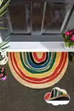 Kokosdörrmatta, flerfärgad, 45 x 75 cm, tålig, lättskött - Dörrmattor och skrapmattor - 8683742828884 - 3