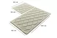 Badrumsmatta Set Mijölnir Ecru Antibakteriell Halkfri 100% Bomull 50x60 cm & 60x100 cm - Badrumsmattor och våtrumsmattor - 8681875010374 - 4