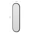 Spegel Hanah Home Magnum Svart Mdf 40x120x2,2 cm - Speglar - 8683743823024 - 8
