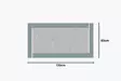 Spegel Hanah Home Pierre Fume Vit Mdf 60x120x2,2 cm - Speglar - 8684282667384 - 5