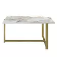 Soffbord Hanah Home Merideths Guld Spånskiva 92x45x64 cm - Möbler - 8681875920864 - 1
