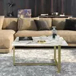 Soffbord Hanah Home Merideths Guld Spånskiva 92x45x64 cm - Möbler - 8681875920864 - 3