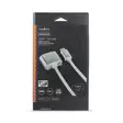 HDMI kabel | HDMI Kontakt | DVI-D 24+1-Pin Hane | 2560x1600 | Guldplaterad | 2.00 m | Rak | Flätad | Silver | Kartong med täckt fönster - HDMI-kablar - 5412810333264 - 66