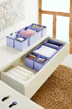 Organisatör Set Aberto Design YLC422 Marinblå Polybomull 28x13x28 13x13x28 13x13x13 cm - Förvaringslådor och korgar - 8684282555094 - 2