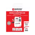 Innovativ 2-polig världsomspännande reseadapter med integrerad dubbel USB-laddare (1x USB C & 1 x USB) - Reseadaptrar - 7640326820864 - 66