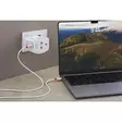 Innovativ 2-polig världsomspännande reseadapter med integrerad dubbel USB-laddare (1x USB C & 1 x USB) - Reseadaptrar - 7640326820864 - 53