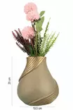 Dekorativ Kruka Aberto Design YL733 Beige Keramik 19,5x20 cm - Hängande blomkrukor och vaser - 8684283435814 - 3