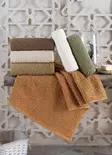 Handdukset Mijölnir Brun Krämvit Vit Khaki Grön 100% Bomull Jacquard 50x90 cm - Handdukar - 8683743826674 - 1