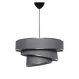 Taklampa Opviq Couper Antracit Silver Bomull 40 x 40 cm 72 cm - Tak- och vägglampor - 8683342683234 - 1