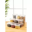 Förvaringslåda Set Hermia Vit Plast 12 Delar - Matlådor och matförvaringsbehållare - 8683742869214 - 2