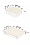 Förvaringslåda Set Hermia Cream Plast 4 Delar - Matlådor och matförvaringsbehållare - 8684283711994 - 1