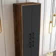 Skoskåp Hanah Home Berlin A Valnöt Antracit Spånskiva 60x200x35 cm - Skoskåp - 8683342170154 - 5