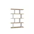 Bokhylla Hanah Home Harmon Ek Vit Spånskiva 90x25x127,4 cm - Bokhyllor - 8683742033004 - 1