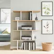 Bokhylla Hanah Home Harmon Ek Vit Spånskiva 90x25x127,4 cm - Bokhyllor - 8683742033004 - 2
