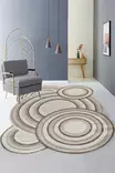Matta Conceptum Amorf Ar002 Krämvit Polypropen Polyester 80x150 cm - Små mattor och gångmattor - 8684283849574 - 1