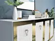 Konsolbord Hanah Home Bare Vit Guld Spånskiva 150x80x40 cm - Byråer och skåp - 8683742034964 - 3