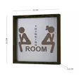 Inramad MDF-tavla Wallxpert Brun Vit MDF Trä 34x34 cm - Tavlor och ramar - 8681875038934 - 3