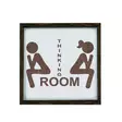 Inramad MDF-tavla Wallxpert Brun Vit MDF Trä 34x34 cm - Tavlor och ramar - 8681875038934 - 1