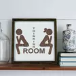Inramad MDF-tavla Wallxpert Brun Vit MDF Trä 34x34 cm - Tavlor och ramar - 8681875038934 - 4