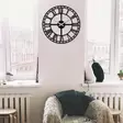 Väggklocka Wallity Svart Metall 48x48 cm - Väggklockor - 8682870854024 - 2