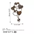 Väggdekor Metall Wallity Rusty Heart Antiquation Metall 35x21 cm - Dekorationer, prydnadsföremål - 8684282644774 - 8