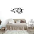 Väggdekor Metall Wallity Herd Of Birds Svart Metall 120x55 cm - Dekorationer, prydnadsföremål - 8682870853744 - 2