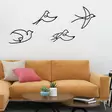 Väggdekor Metall Wallity Hope Svart Metall 30x26 cm 4 Delar - Dekorationer, prydnadsföremål - 8683742939924 - 4