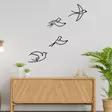Väggdekor Metall Wallity Hope Svart Metall 30x26 cm 4 Delar - Dekorationer, prydnadsföremål - 8683742939924 - 3