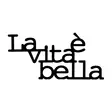 Väggdekor Metall Wallity Vita E Bella Svart Metall 60x30 cm - Dekorationer, prydnadsföremål - 8684282360414 - 1