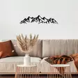 Väggdekor Metall Wallity Mountain View Svart Metall 62x14 cm - Dekorationer, prydnadsföremål - 8683742828594 - 4