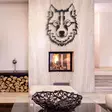 Väggdekor Metall Wallity Wolf Svart Metall 38x50 cm - Dekorationer, prydnadsföremål - 8681875050004 - 4