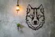 Väggdekor Metall Wallity Wolf Svart Metall 38x50 cm - Dekorationer, prydnadsföremål - 8681875050004 - 3