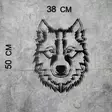 Väggdekor Metall Wallity Wolf Svart Metall 38x50 cm - Dekorationer, prydnadsföremål - 8681875050004 - 8