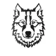 Väggdekor Metall Wallity Wolf Svart Metall 38x50 cm - Dekorationer, prydnadsföremål - 8681875050004 - 1