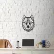 Väggdekor Metall Wallity Wolf Svart Metall 38x50 cm - Dekorationer, prydnadsföremål - 8681875050004 - 6