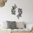 Väggdekor Metall Wallity Verano Svart Metall 65x94 cm - Dekorationer, prydnadsföremål - 8684283349784 - 4