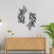 Väggdekor Metall Wallity Verano Svart Metall 65x94 cm - Dekorationer, prydnadsföremål - 8684283349784 - 2