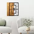 Väggklocka Wallity Wooden Clock Ljus Valnöt/Svart Trä Metall 49x58 cm - Väggklockor - 8683342261234 - 3
